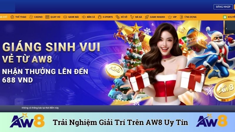 Trải nghiệm giải trí trên AW8 uy tín 